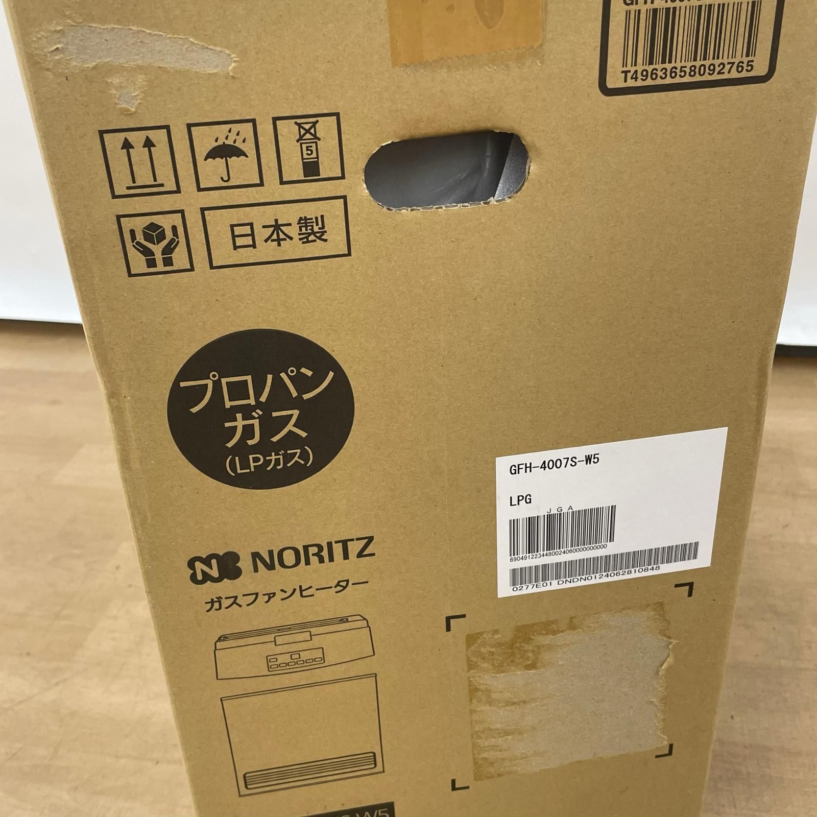 NORITZ ノーリツ ガスファンヒーター LPガス GFH-4007S-W5 スノー