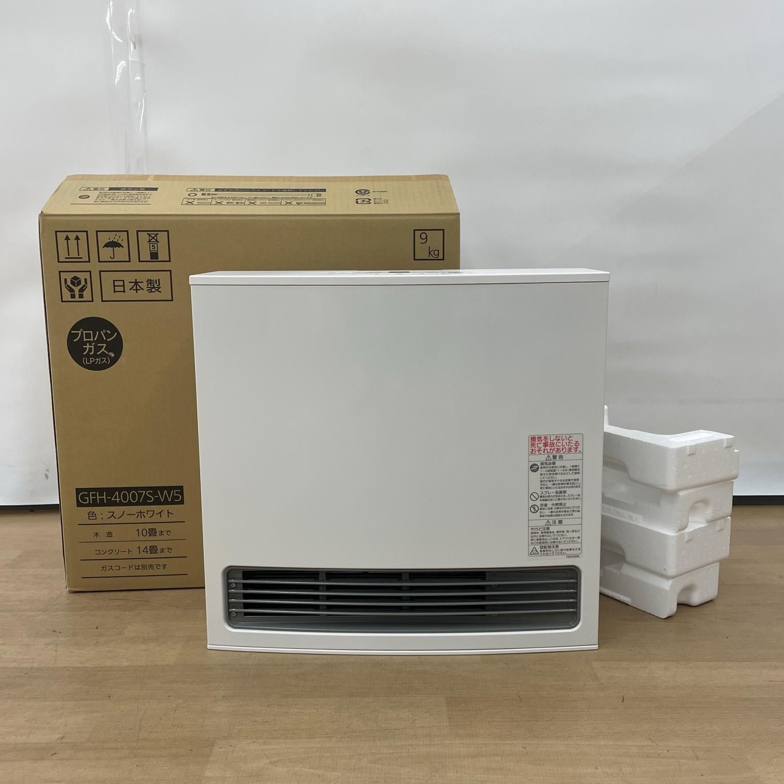 NORITZ ノーリツ ガスファンヒーター LPガス GFH-4007S-W5 スノー