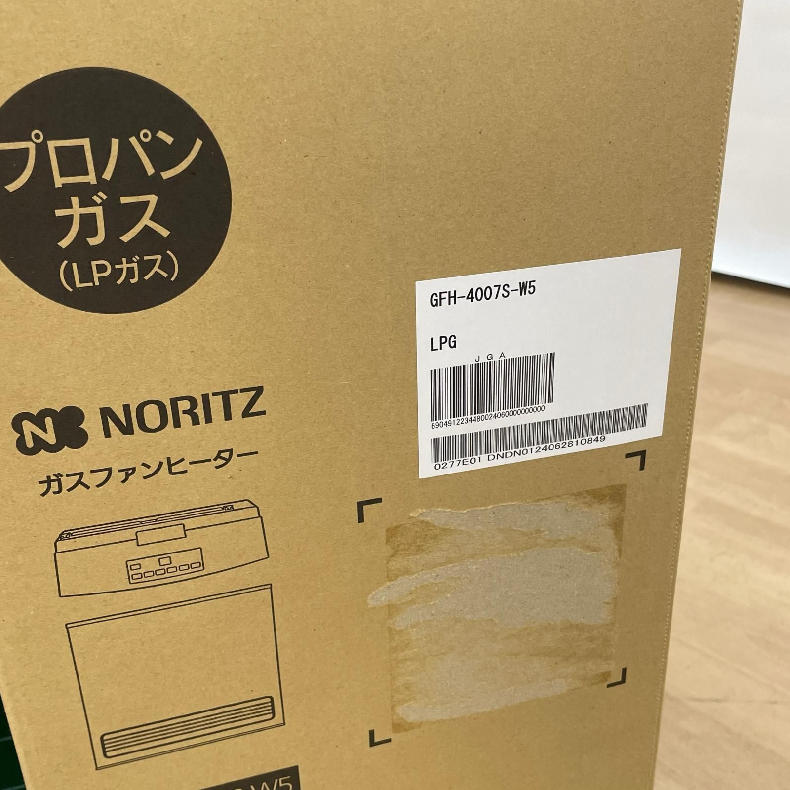 NORITZ ノーリツ ガスファンヒーター LPガス GFH-4007S-W5 スノー