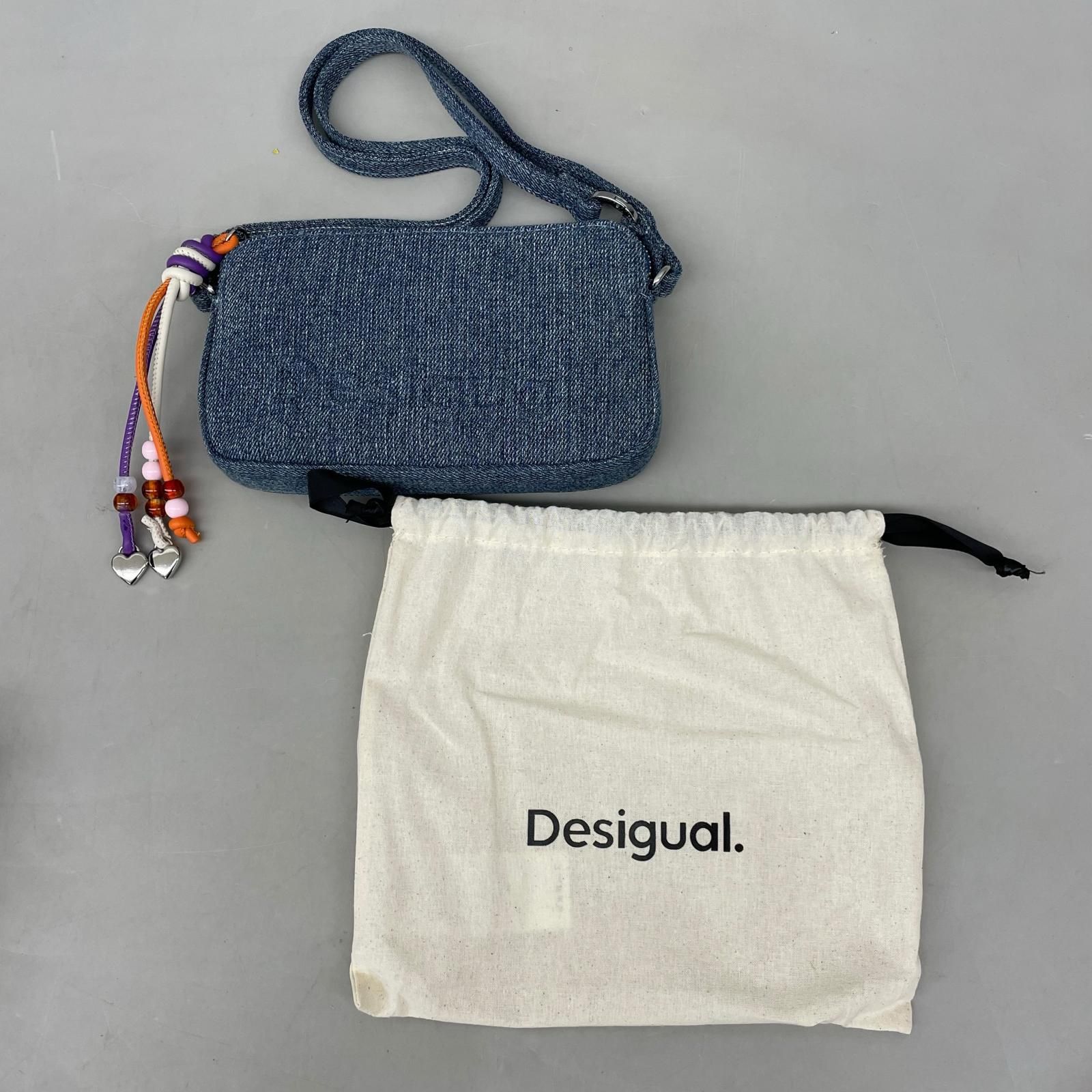 Desigual デジグアル ショルダーポーチ デニム地 ノベルティ - メルカリ