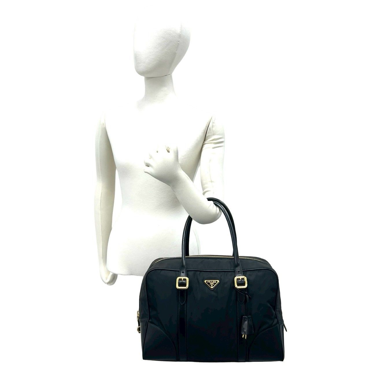 極 美品 PRADA プラダ 三角 ロゴ トライアングル プレート 金具