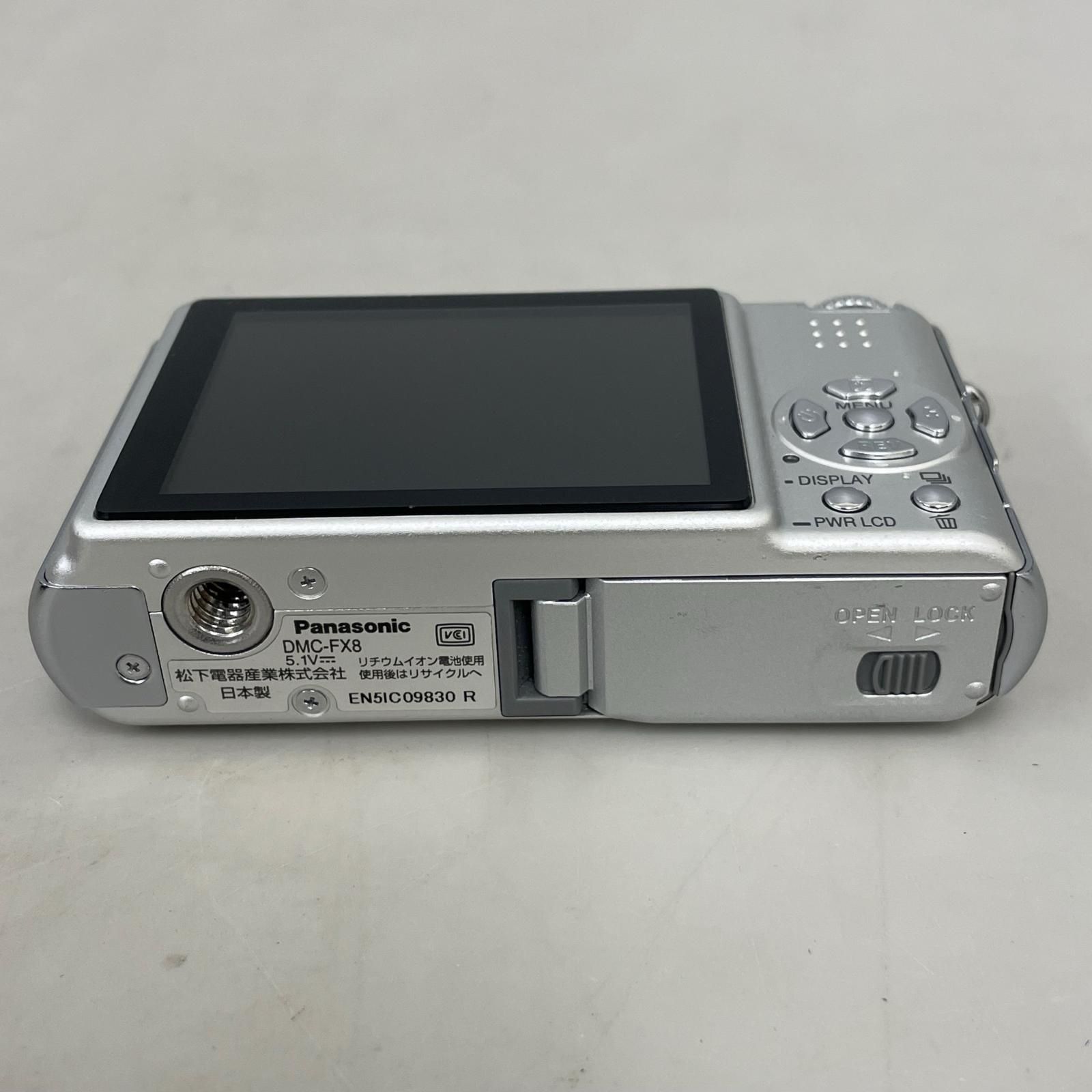 実用光学美品】Panasonic パナソニック LUMIX DMC-FX8 シルバー SD