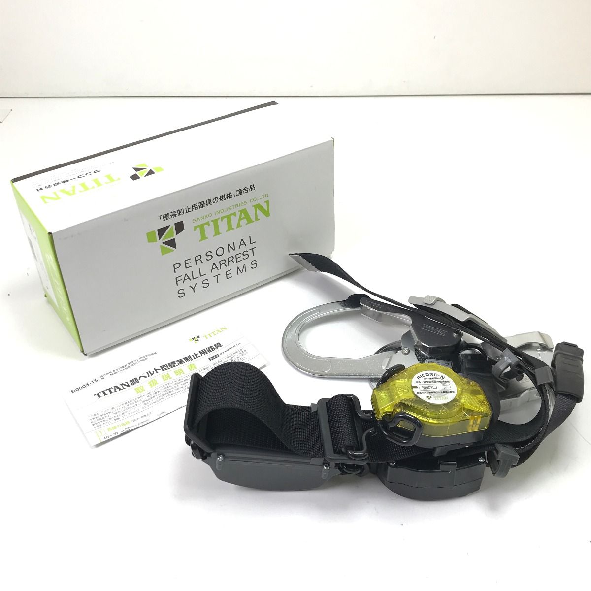 TITAN 胴ベルト型安全帯ダブルフック SLN505-RW-BL-M