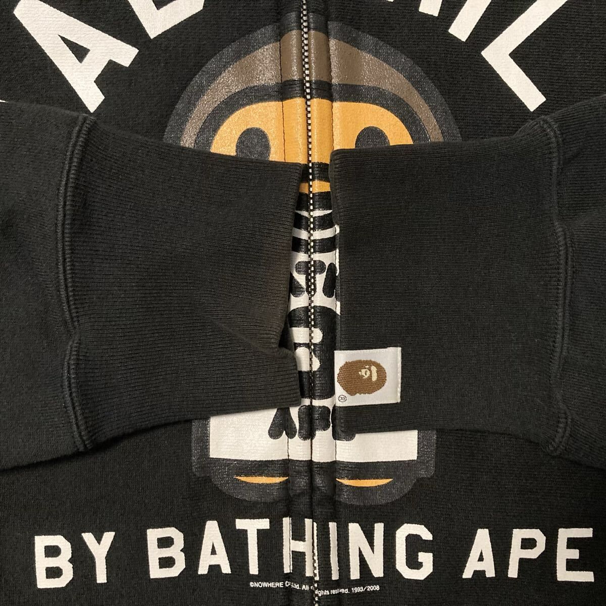 マイロ フルジップ パーカー Mサイズ ブラック a bathing ape BAPE