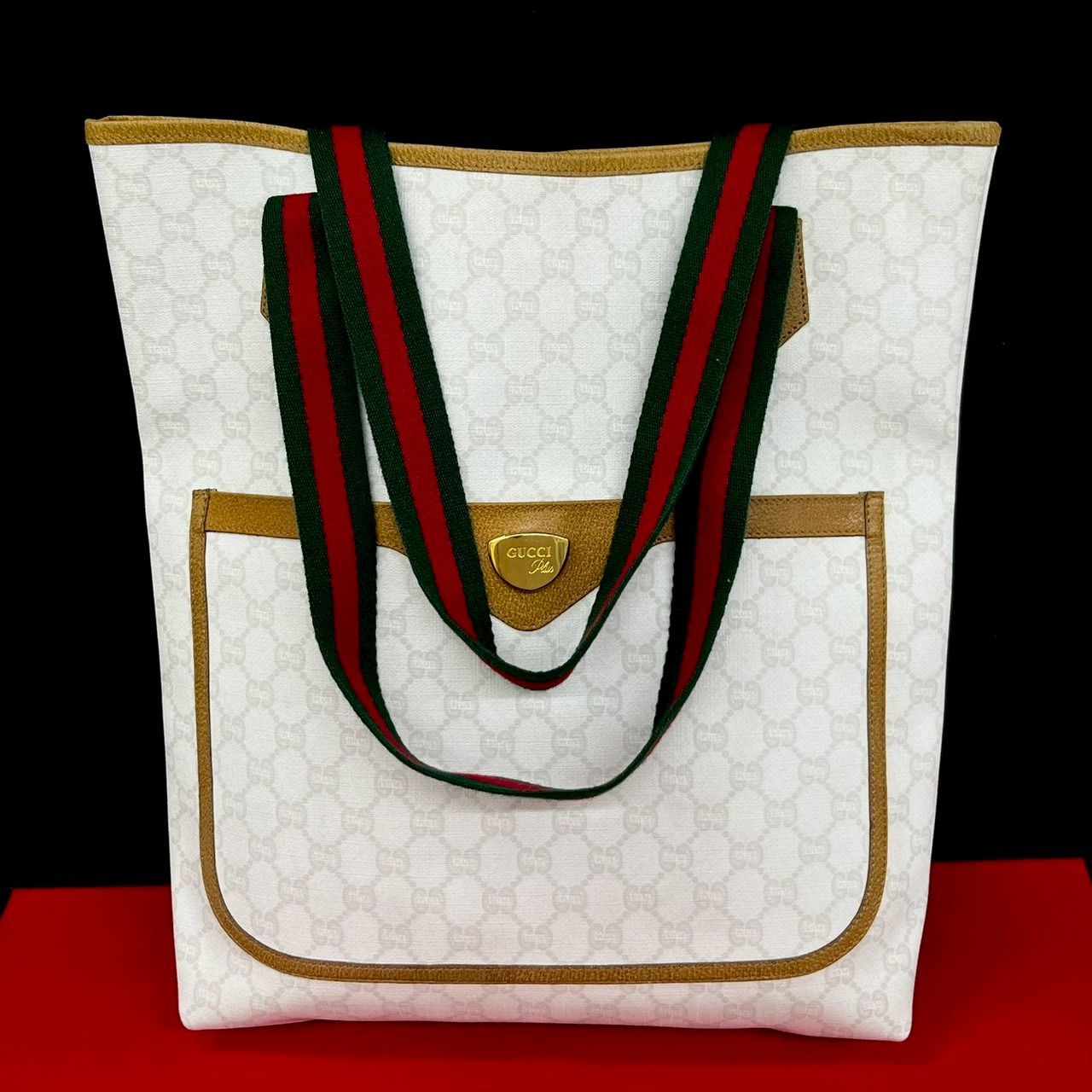 極 美品 GUCCI グッチ オールドグッチ ヴィンテージ シェリーライン