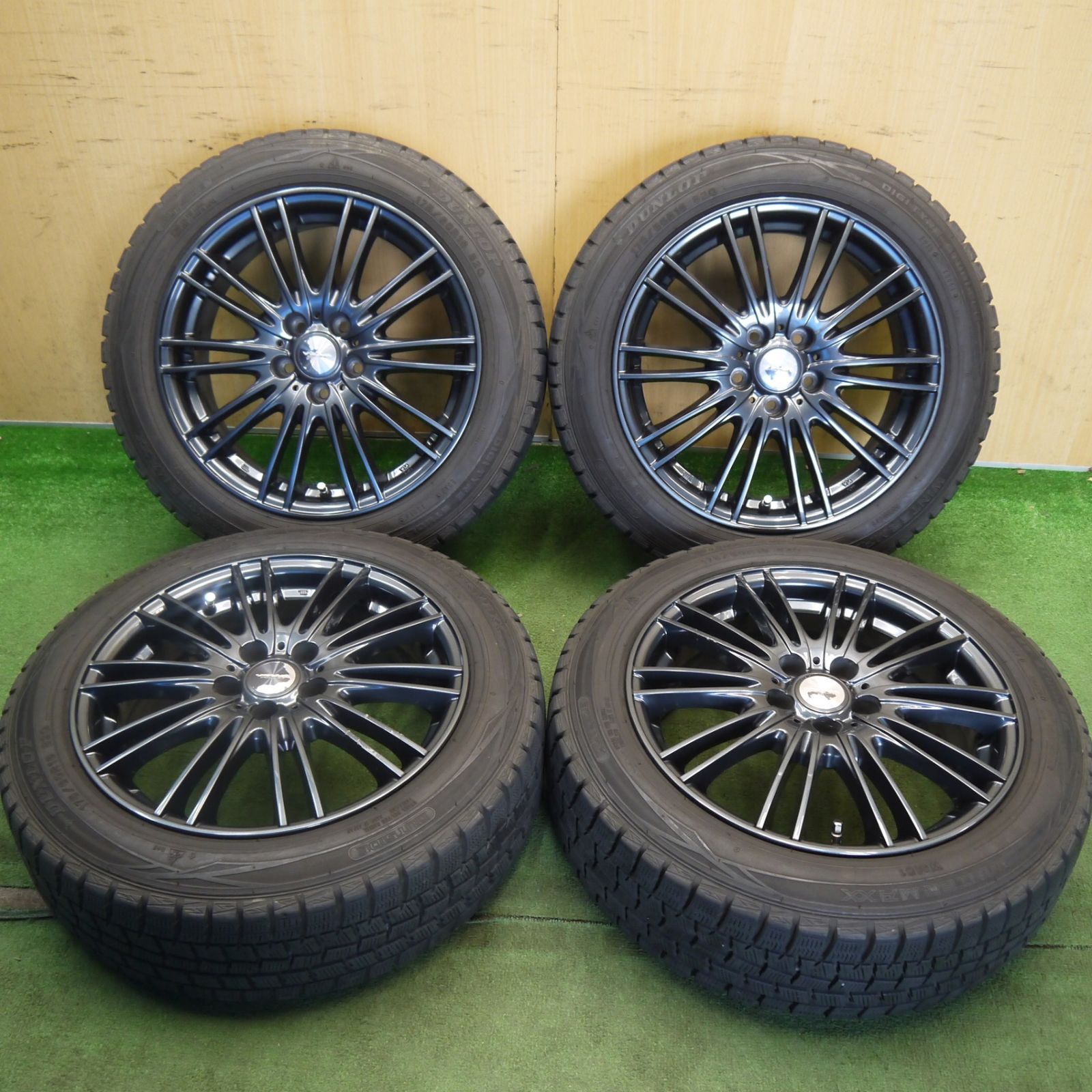 Atsu1 ラクティス等バリ溝ダンロップ175/60R16スタッドレス2本 バリ溝！8.5分◎ラクティス 等 175/60R16 スタッドレス ダンロップ