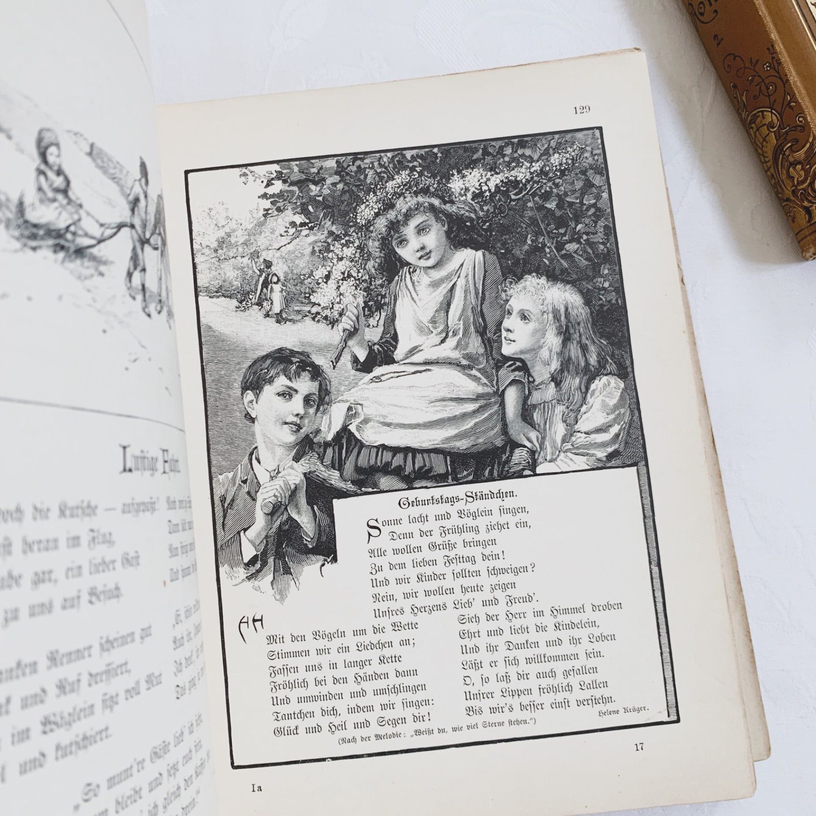1890-1910年ドイツのアンティーク児童書-美しいカラー&モノクロ挿絵を
