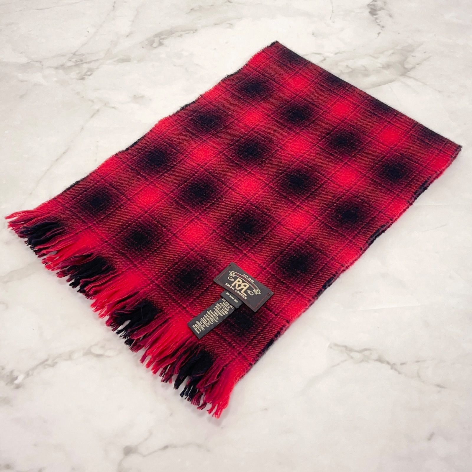 ✨新品タグ付き✨ RRL ダブルアールエル メリノウール マフラー ネイビー RRL DOUBLE RL RALPH LAUREN ダブルアールエル ラルフローレン