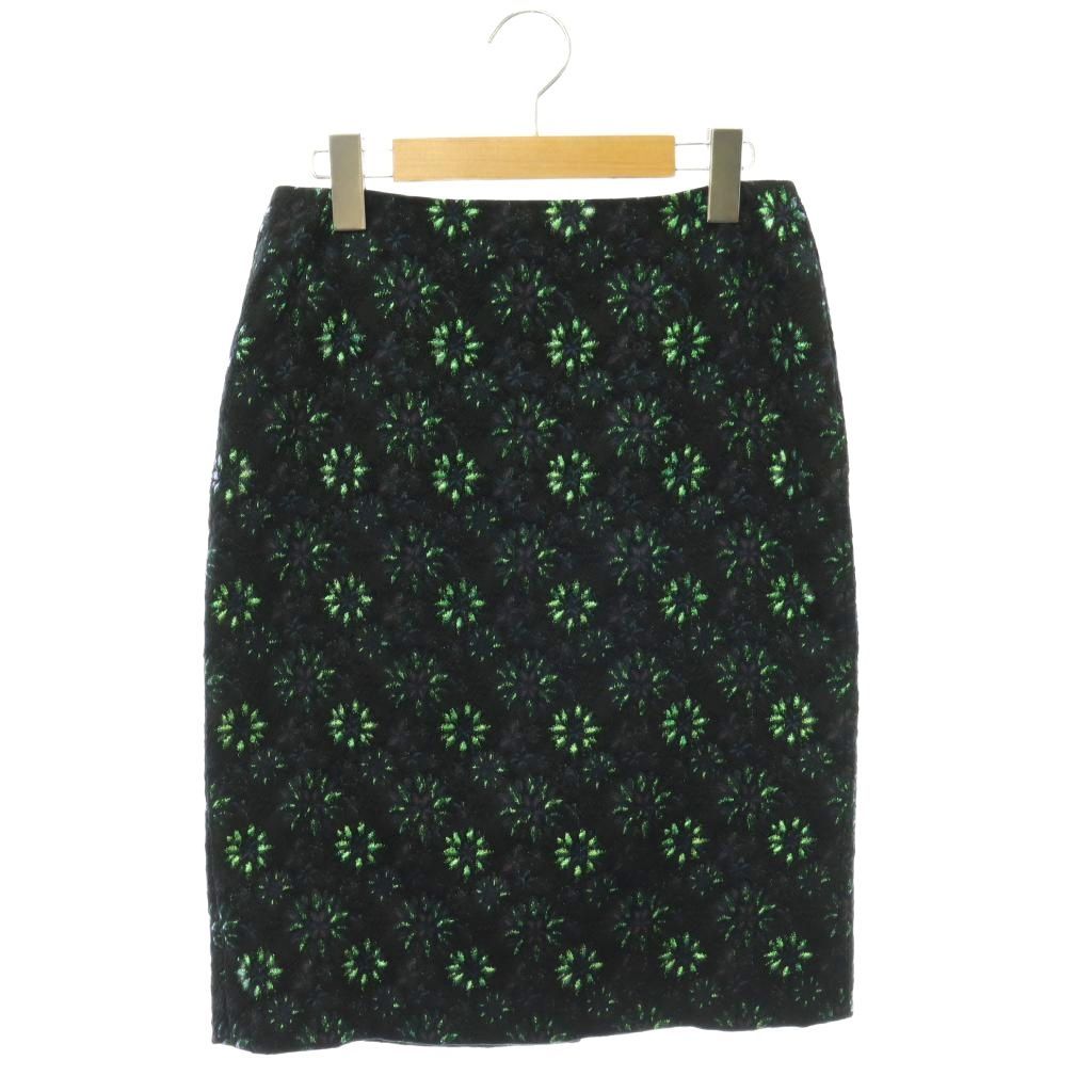 ドリスヴァンノッテン DRIES VAN NOTEN ジャガード タイトスカート 花