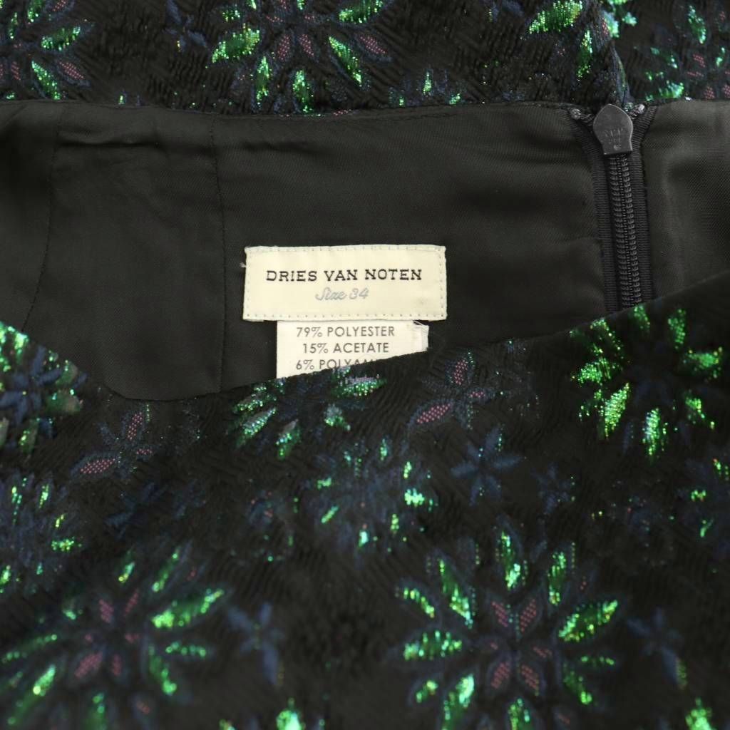 ドリスヴァンノッテン DRIES VAN NOTEN ジャガード タイトスカート 花