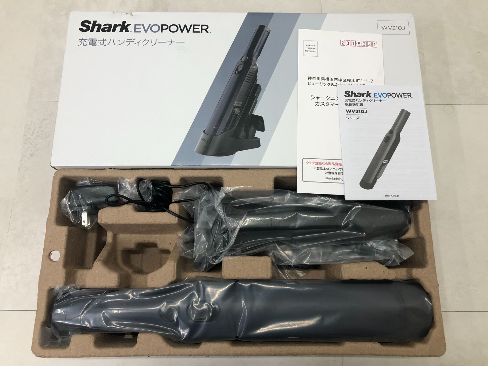 G）Shark シャーク ハンディクリーナー WV210J コードレス 充電式