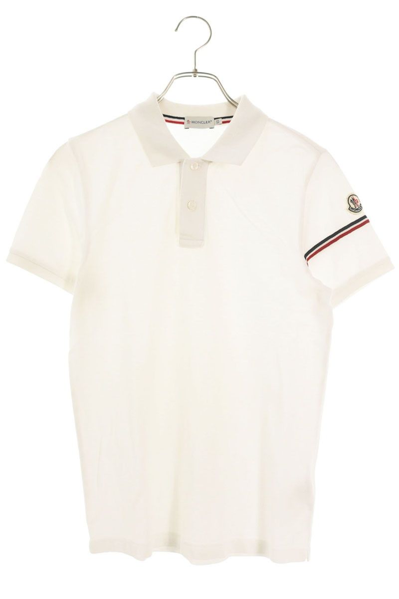 モンクレール MAGLIA POLO MANICA CORTA 袖ロゴワッペン半袖ポロシャツ