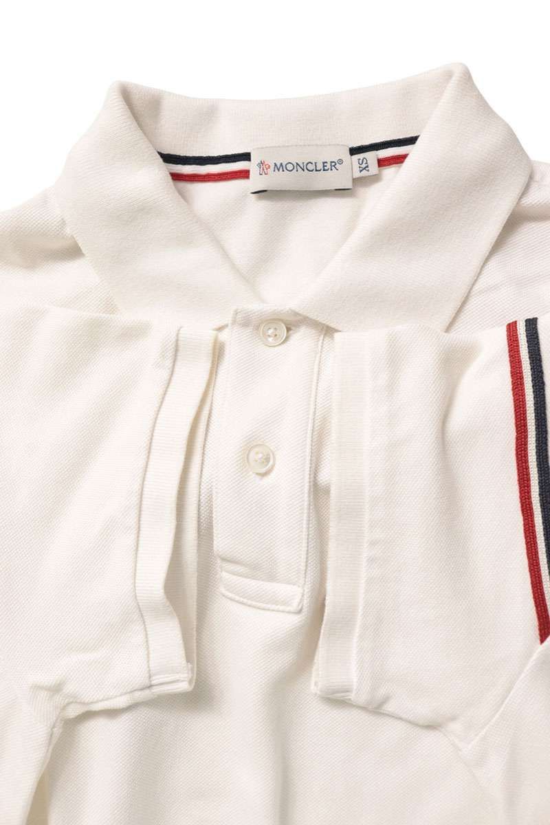 モンクレール MAGLIA POLO MANICA CORTA 袖ロゴワッペン半袖ポロシャツ