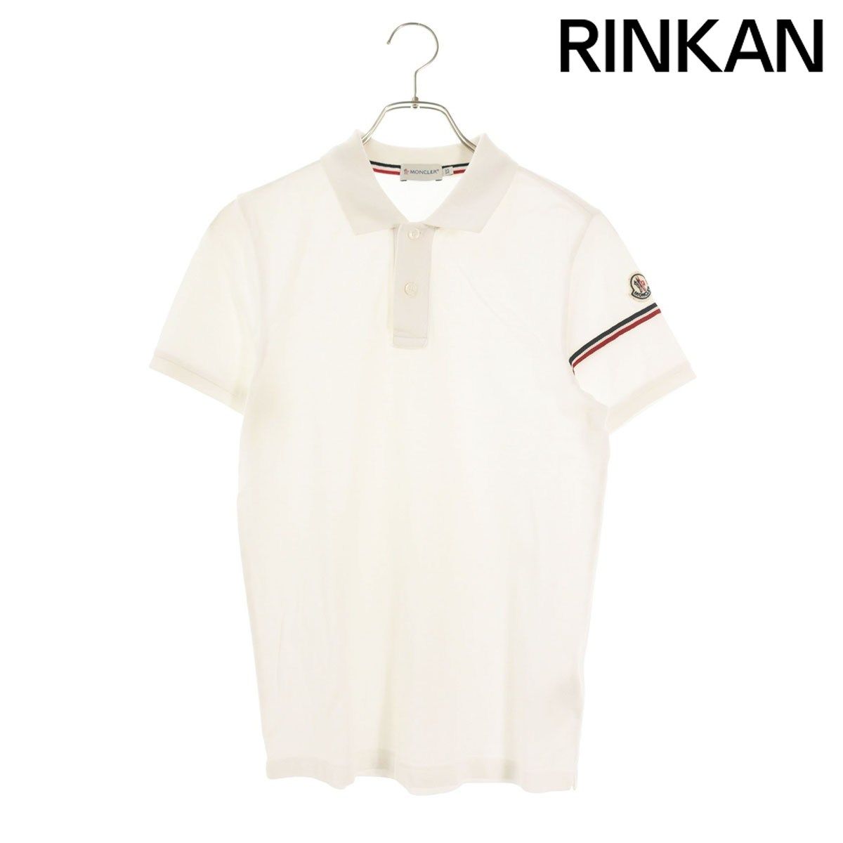 モンクレール MAGLIA POLO MANICA CORTA 袖ロゴワッペン半袖ポロシャツ