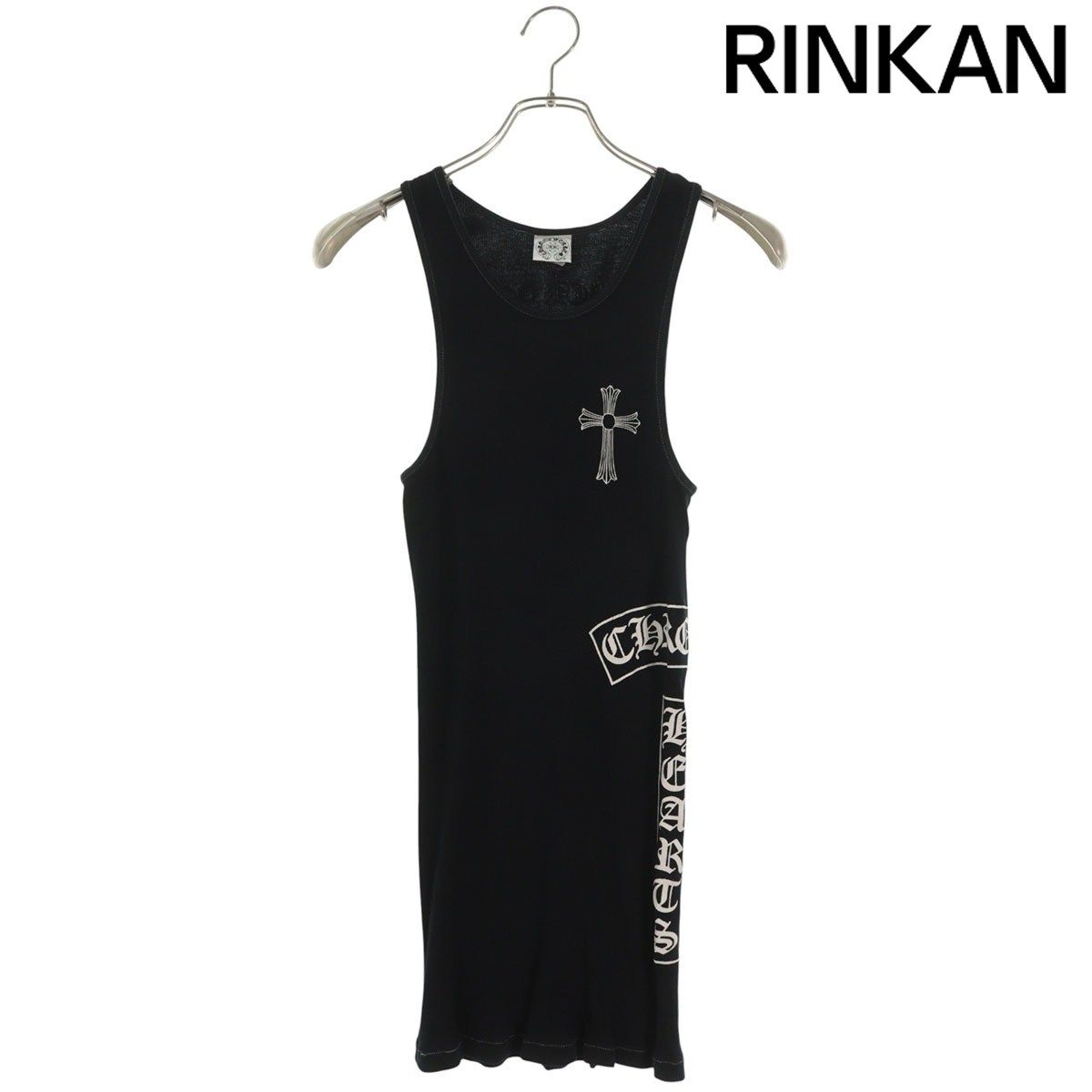 クロムハーツ RIB TANK Tバーロゴプリントリブタンクトップ メンズ M