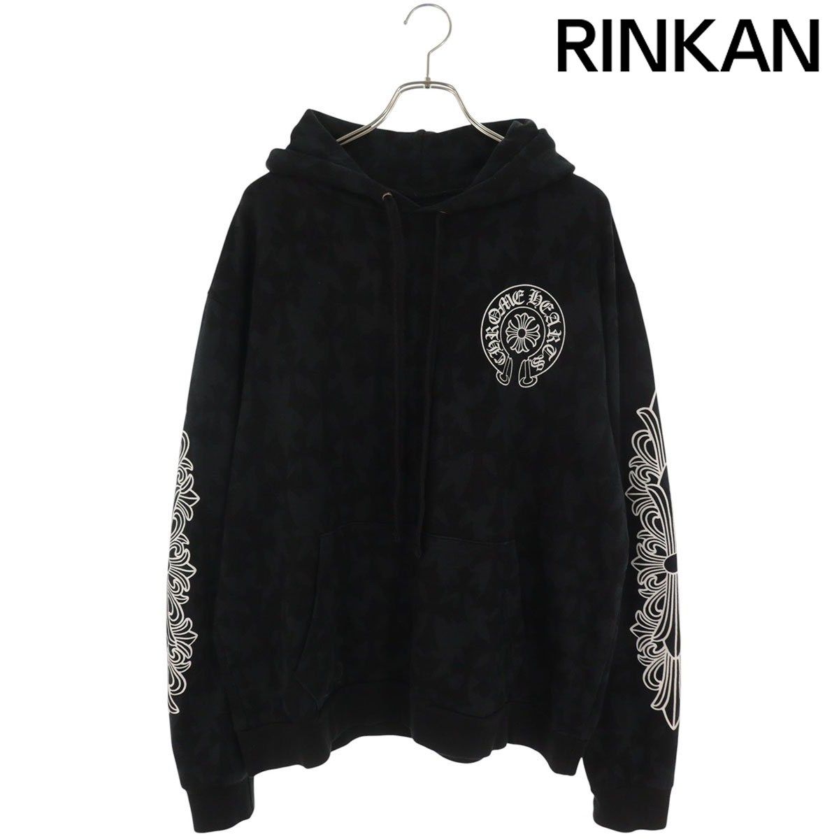 クロムハーツ SWTSHRT PLV セメタリークロス総柄袖フローラルプリント