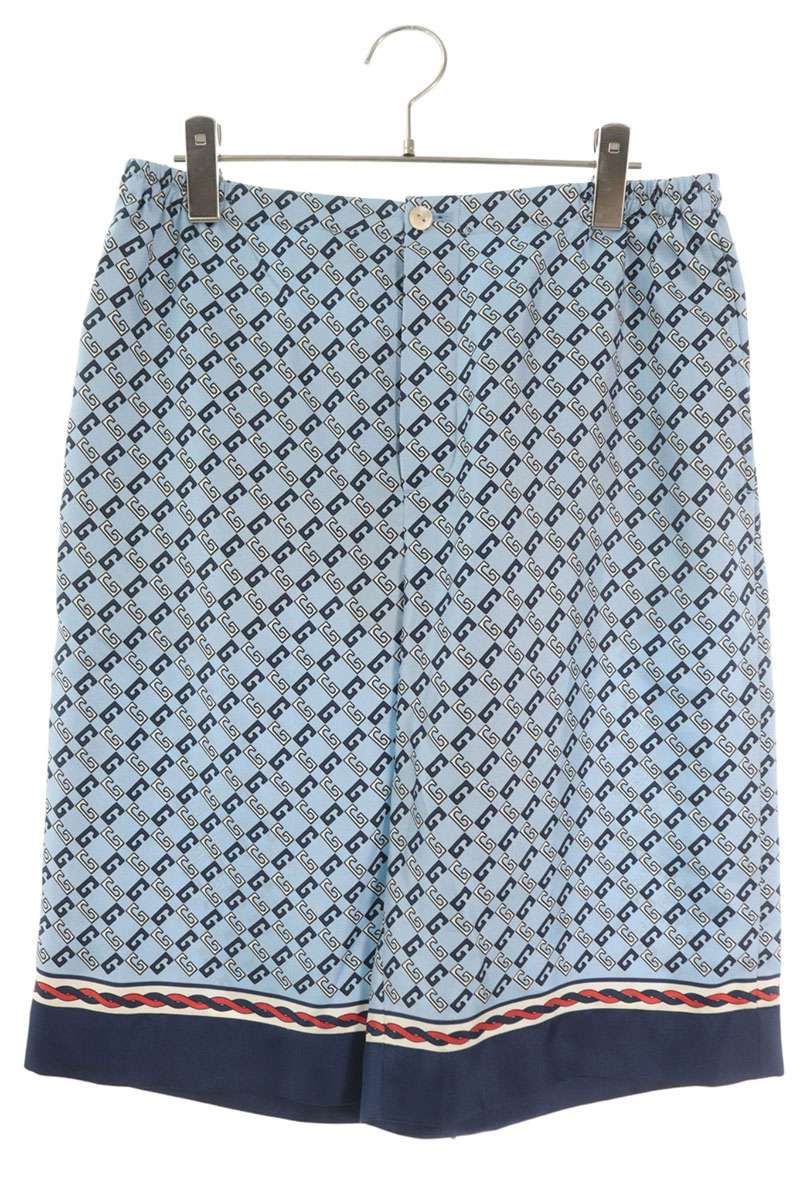 GUCCI メンズハーフパンツ46 グッチ 672698 ZAMZY ロゴ総柄ハーフパンツ メンズ 46 - メルカリ