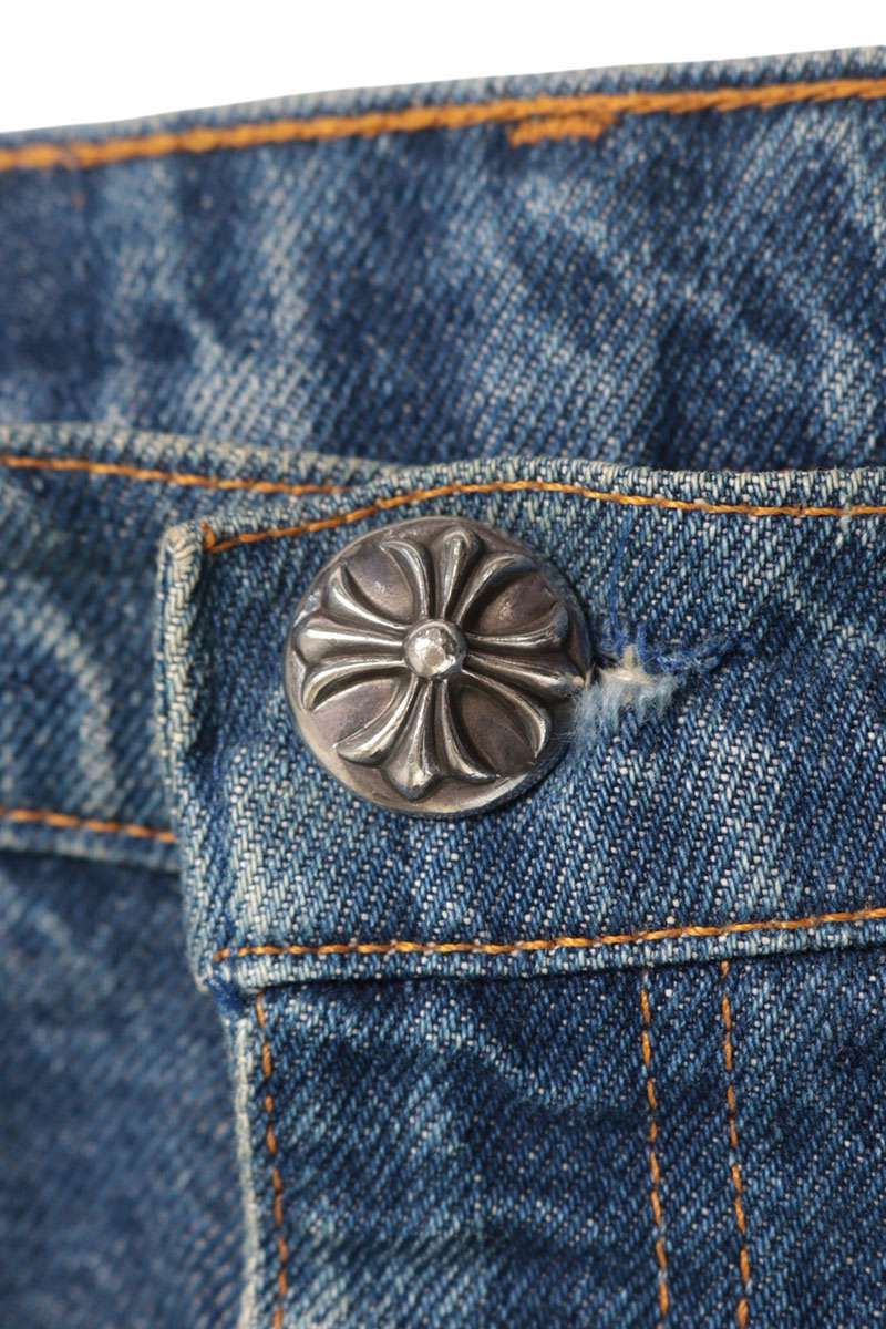 クロムハーツ U VNTG JEAN BLU ORNG TAB クロスパッチ付き517