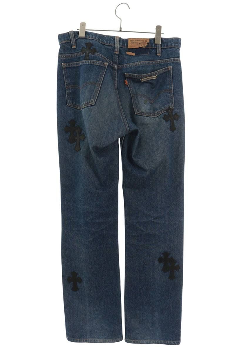 クロムハーツ U VNTG JEAN BLU ORNG TAB クロスパッチ付き517