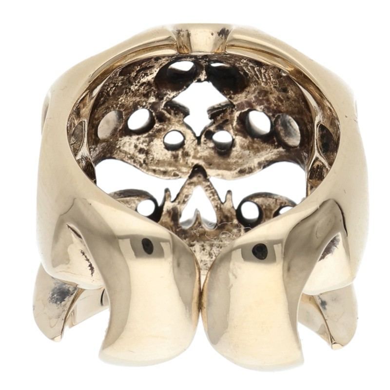 テンダーロイン T-SKULL RING GOLD 8Kボルネオスカルゴールドリング
