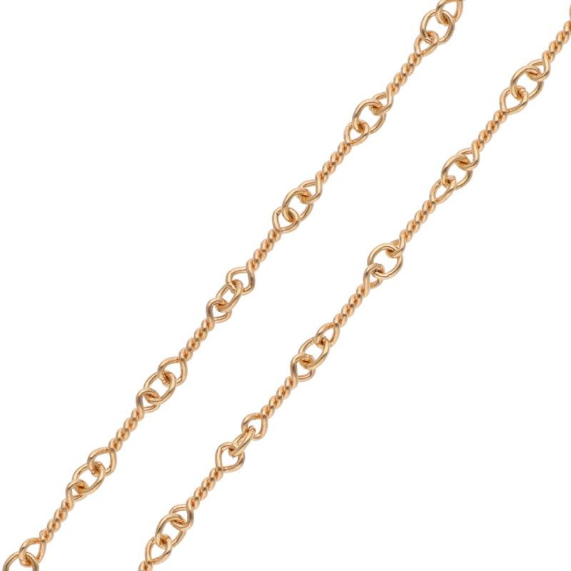 クロムハーツ 22K NECKCHAIN T20/ツイストチェーン20inch ゴール
