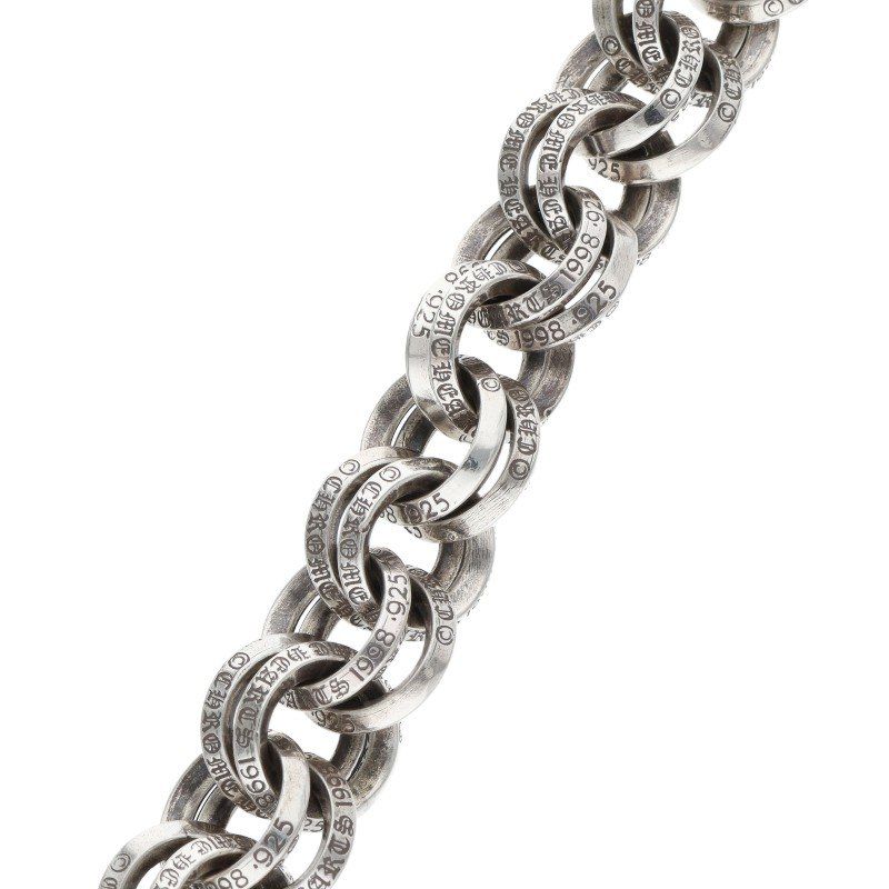 クロムハーツ 2 DOUBLE B RING/ダブルBリング シルバーブレスレット