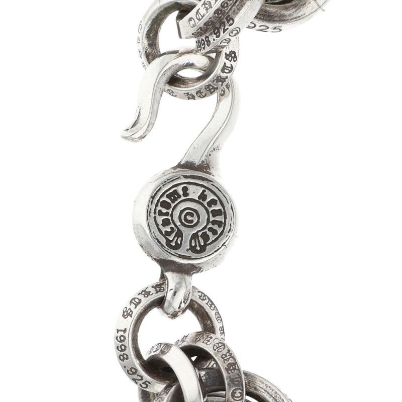 クロムハーツ 2 DOUBLE B RING/ダブルBリング シルバーブレスレット