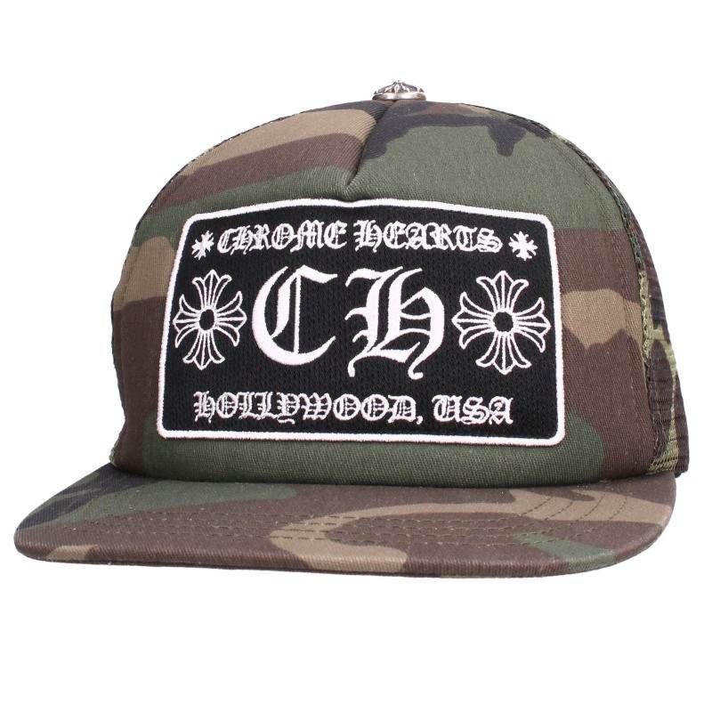 クロムハーツ TRUCKER CAP/トラッカーキャップ CH刺繍パッチクロス