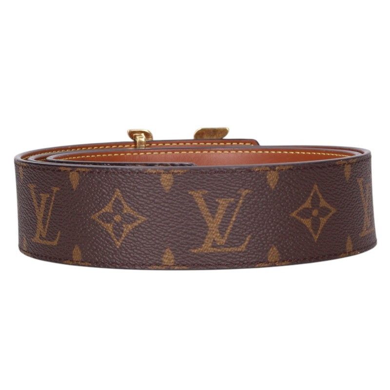 Louis Vuitton モノグラム ベルト 95/38 ルイヴィトン LVディメンション40MM モノグラムレザーベルト メンズ 95
