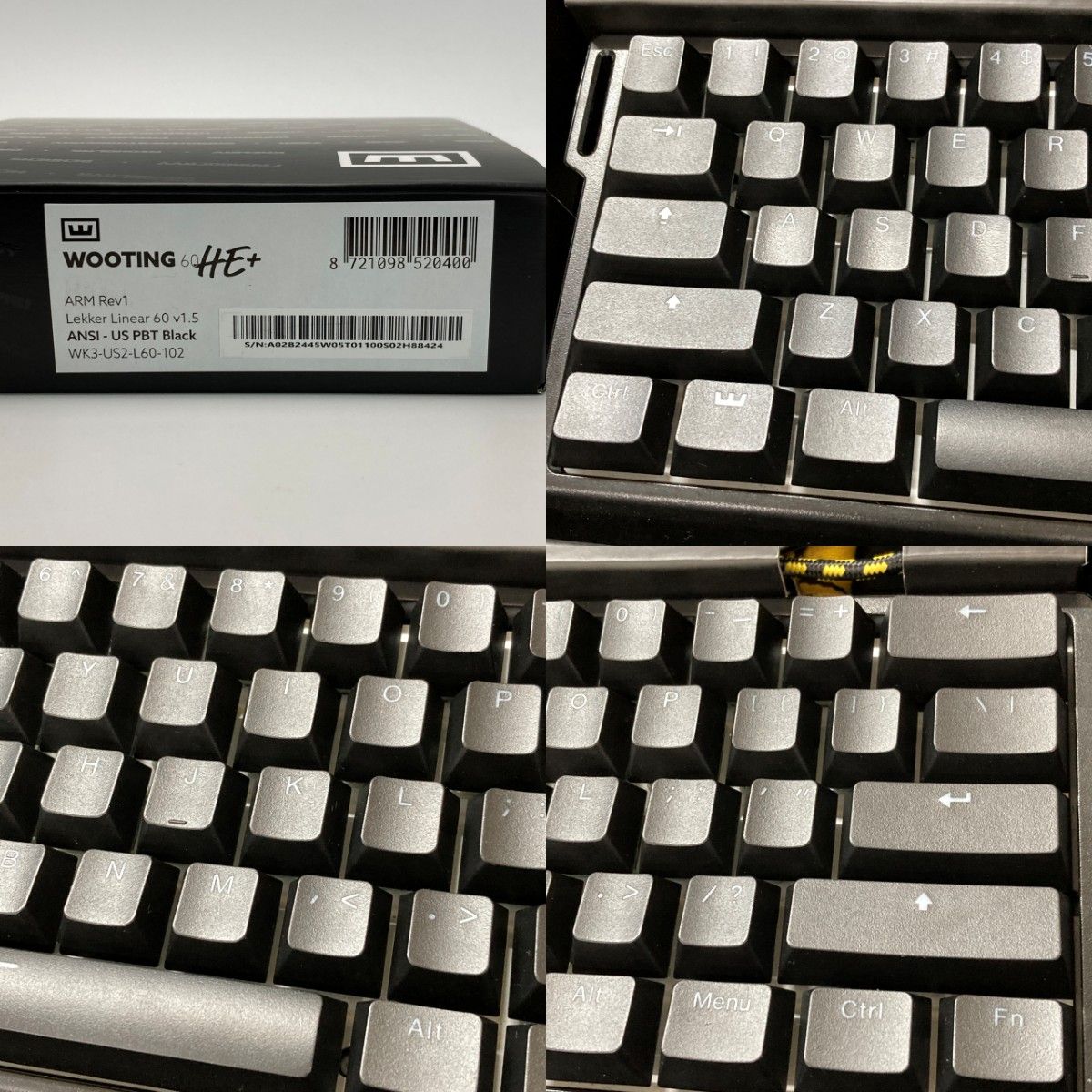 中古 Wooting 60HE+ ゲーミングキーボード US配列 ブラック - メルカリ