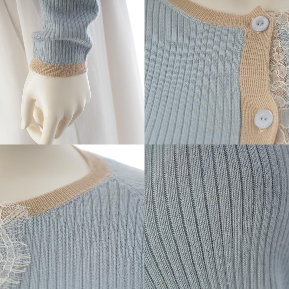 未使用級　Christian Dior ガリアーノ期　カシミア混合　カーディガン クリスチャンディオール 2011 HIVER ガリアーノ期 カシミヤ シルク