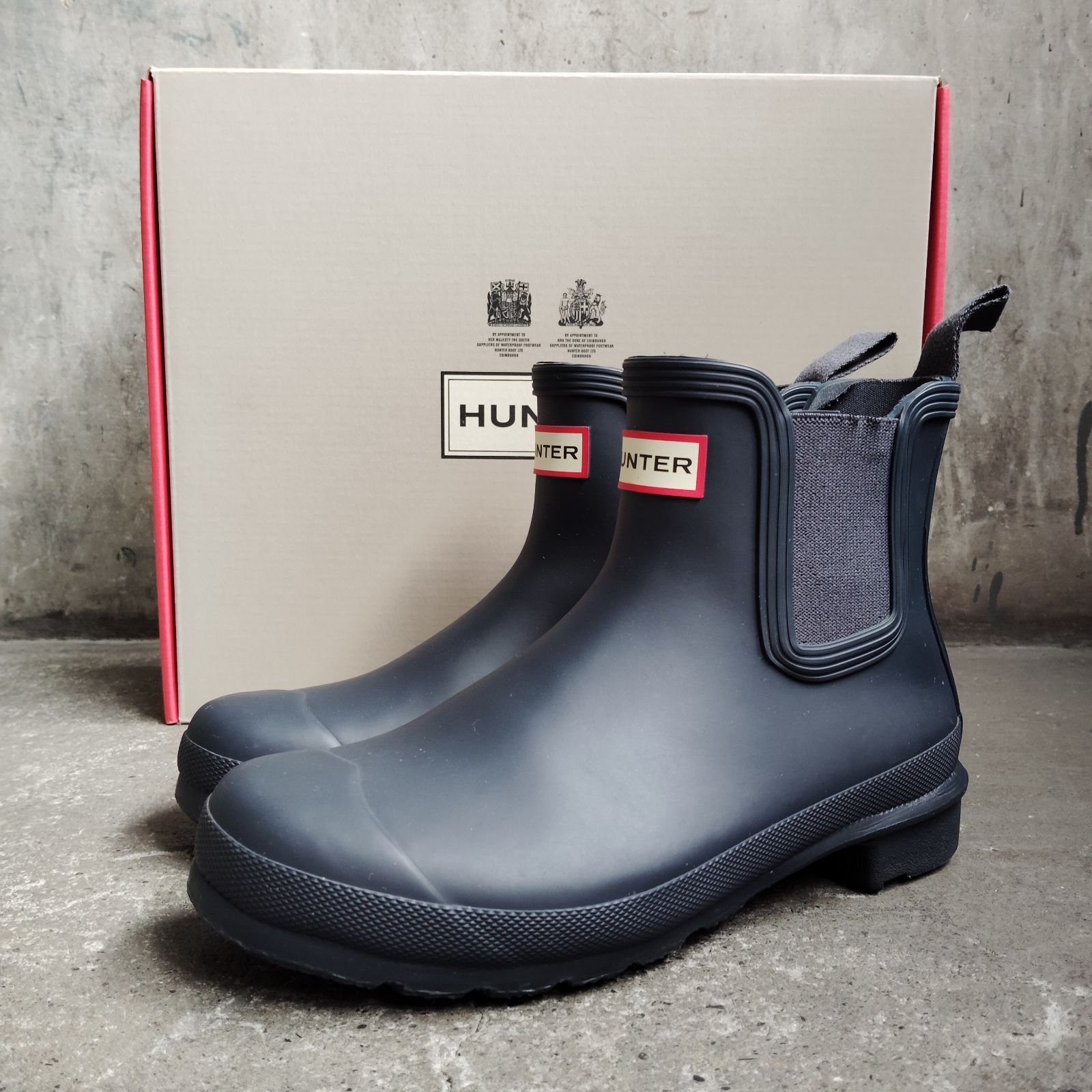 HUNTER WOMEN'S ORIGINAL CHELSEA NAVY UK5 ハンター レディース