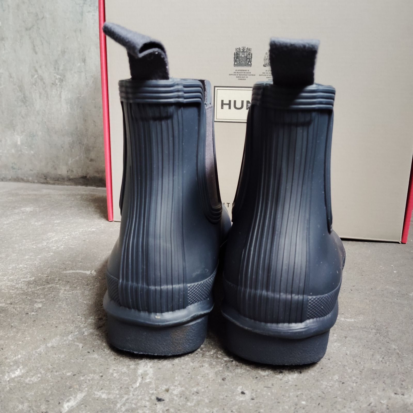 HUNTER WOMEN'S ORIGINAL CHELSEA NAVY UK5 ハンター レディース