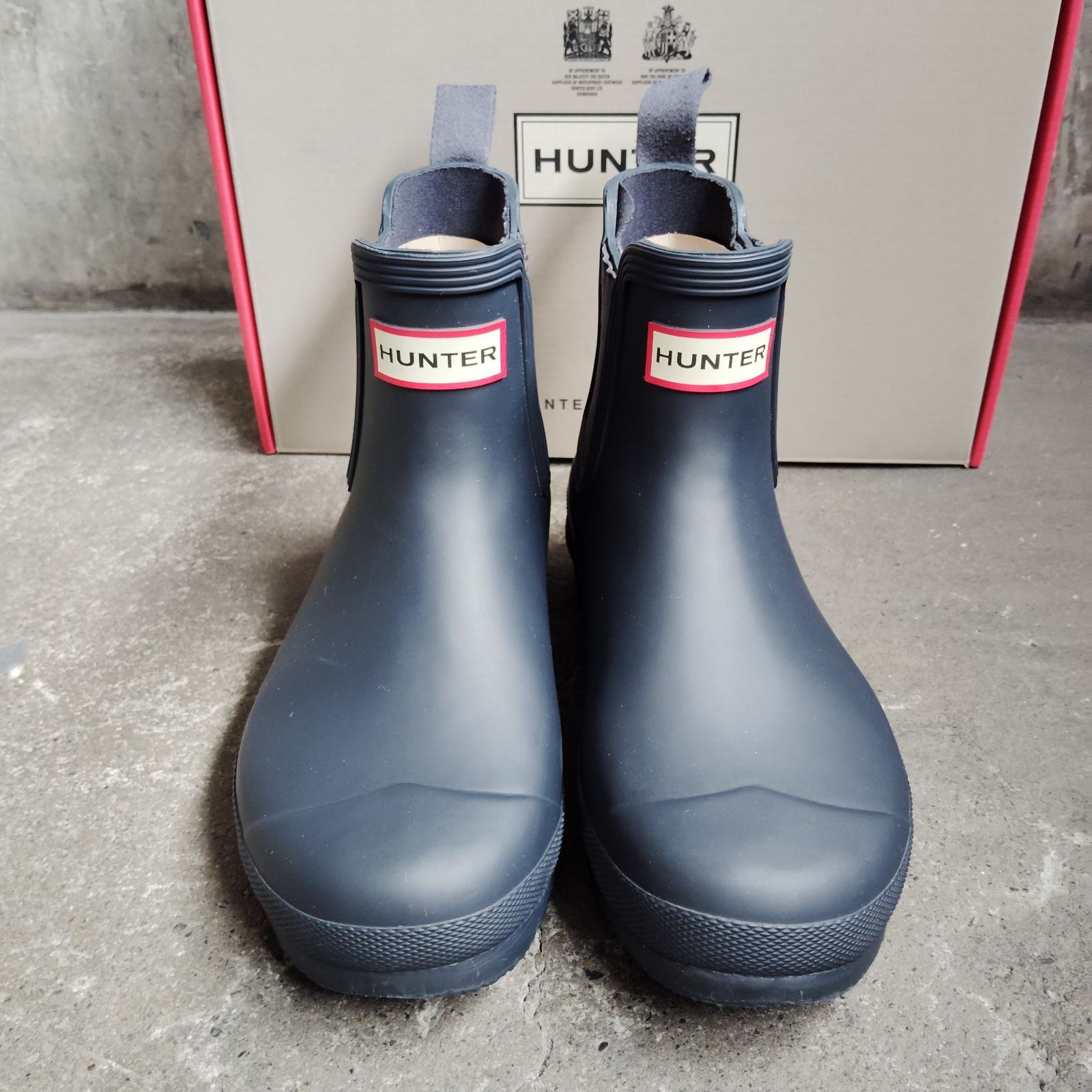 HUNTER WOMEN'S ORIGINAL CHELSEA NAVY UK5 ハンター レディース