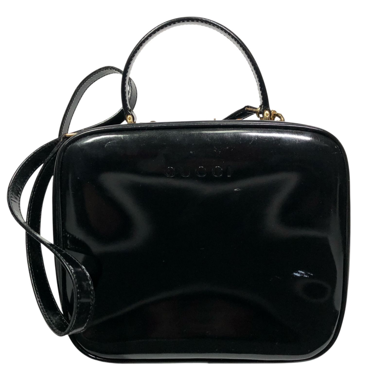グッチ】本物 GUCCI バンブー バニティバッグ 2way ショルダーバッグ