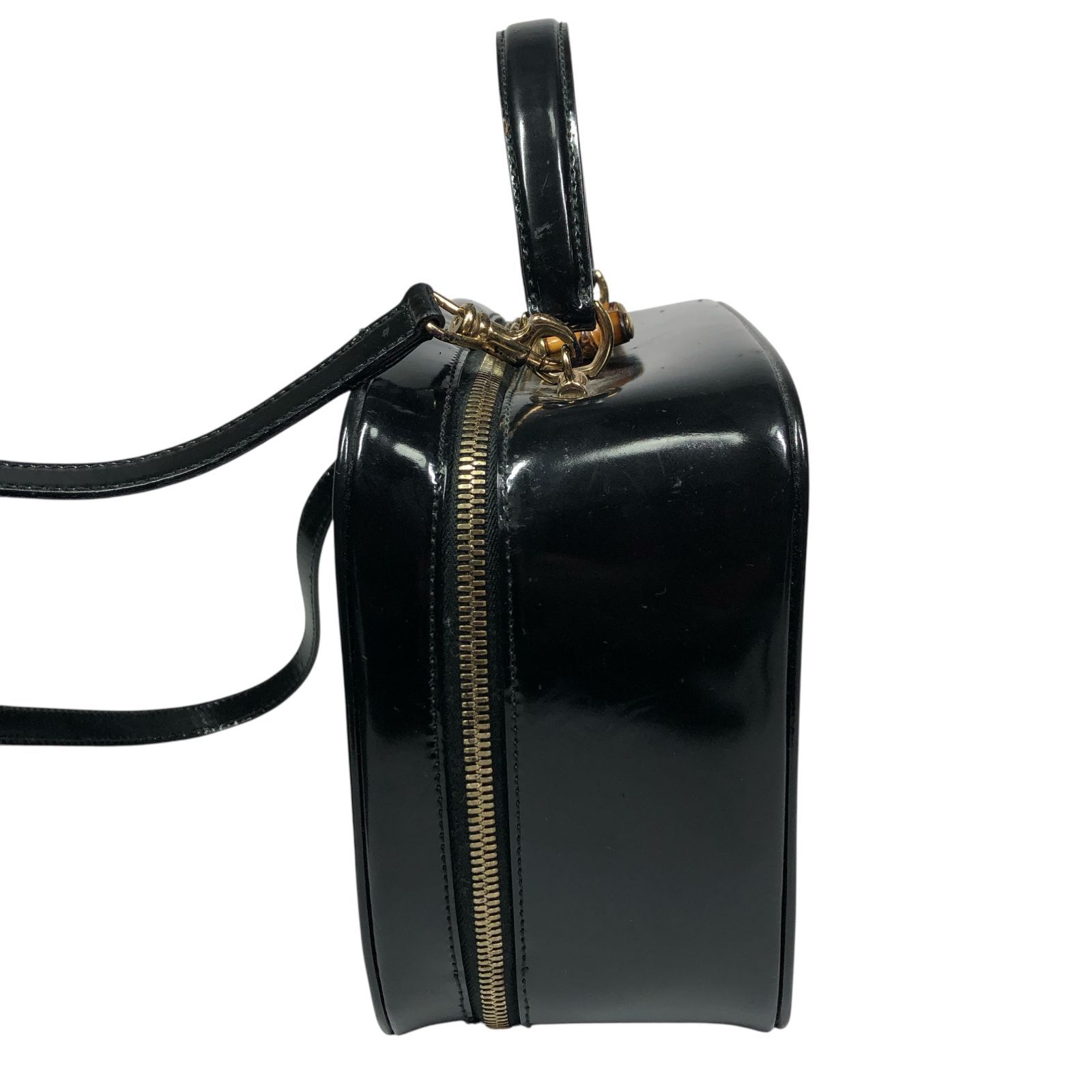 グッチ】本物 GUCCI バンブー バニティバッグ 2way ショルダーバッグ