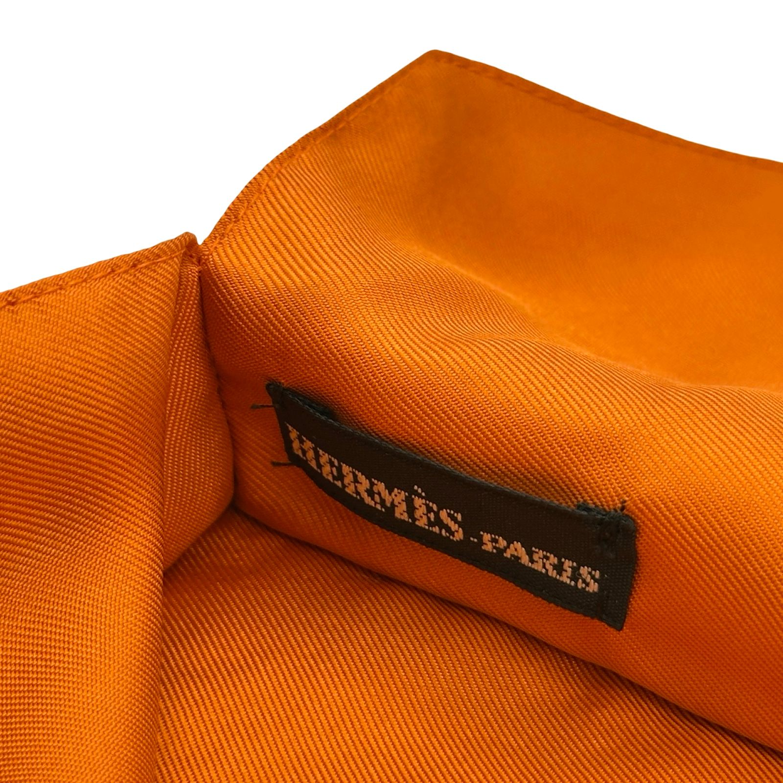 エルメス HERMES スカーフケース オレンジ シルク レディース その他