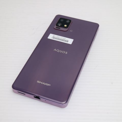 美品 SIMフリー AQUOS zero6 SH-RM18 パープル スマホ 白ロム 本体
