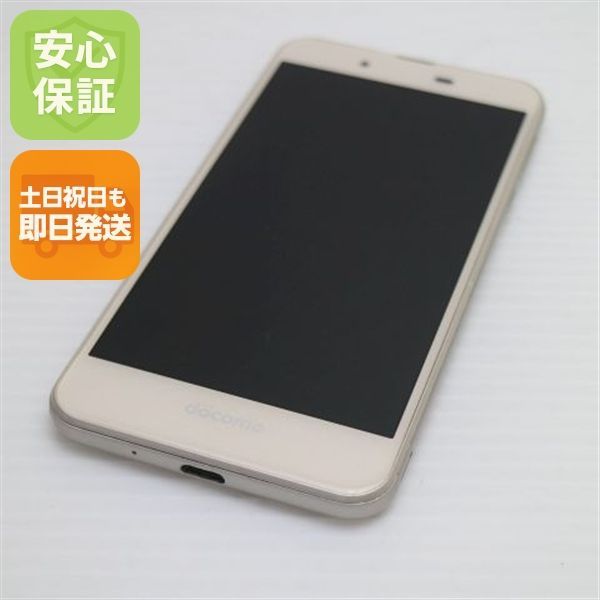 美品 SH-02J AQUOS EVER ゴールド 即日発送 スマホ DoCoMo SHARP 本体