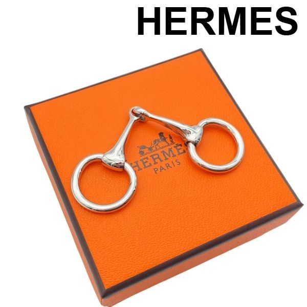 HERMES ツイリーリング馬具モチーフ ○ エルメス HERMES ツイリーリング スカーフリング ミニモール Mors