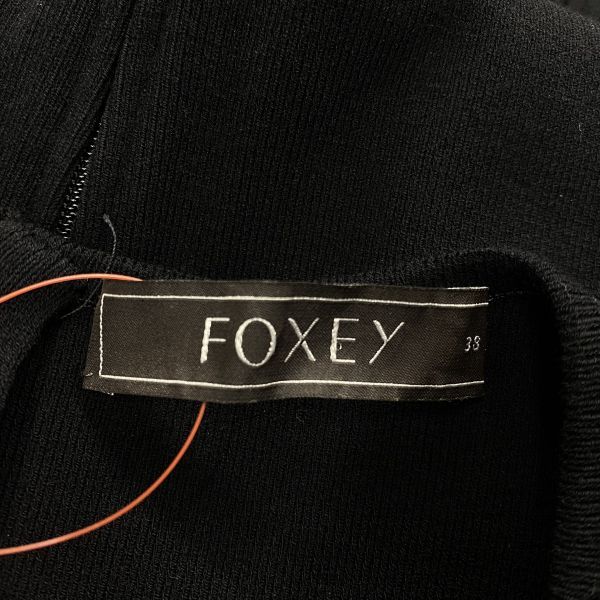 □ フォクシー Foxey ノースリーブワンピース 膝丈 Aライン フレア