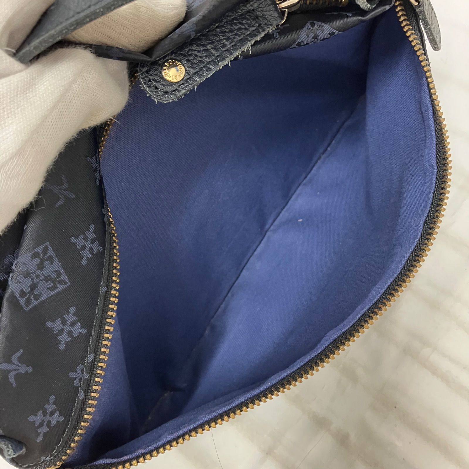 5849 russet ラシット 2way ショルダーバッグ ハンドバッグ ネイビー 