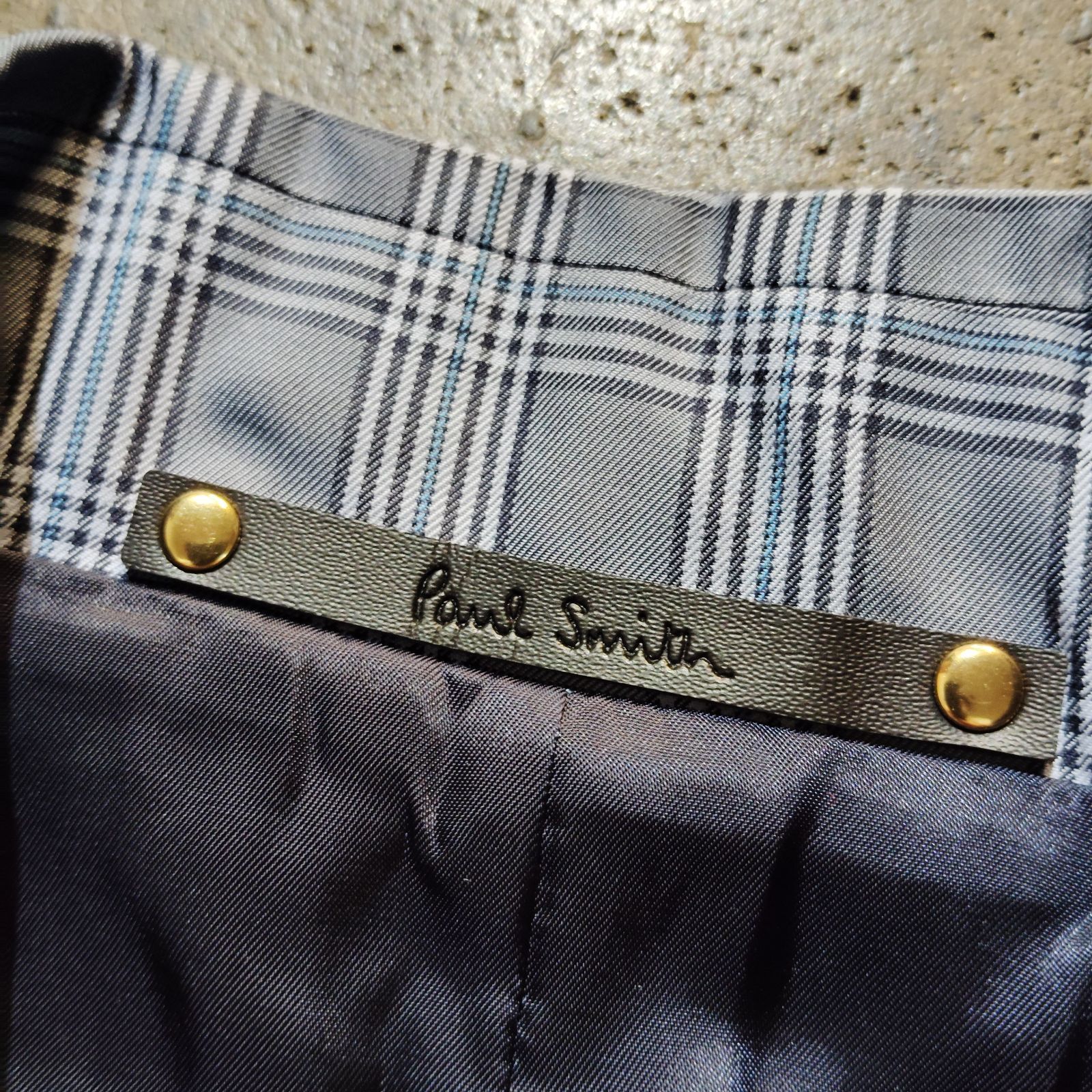 未使用タグ付　ポールスミス別注　マッキントッシュ　グレンチェック　コート　M Paul Smith ブリティッシュグレンチェック スプリングコート M ポール