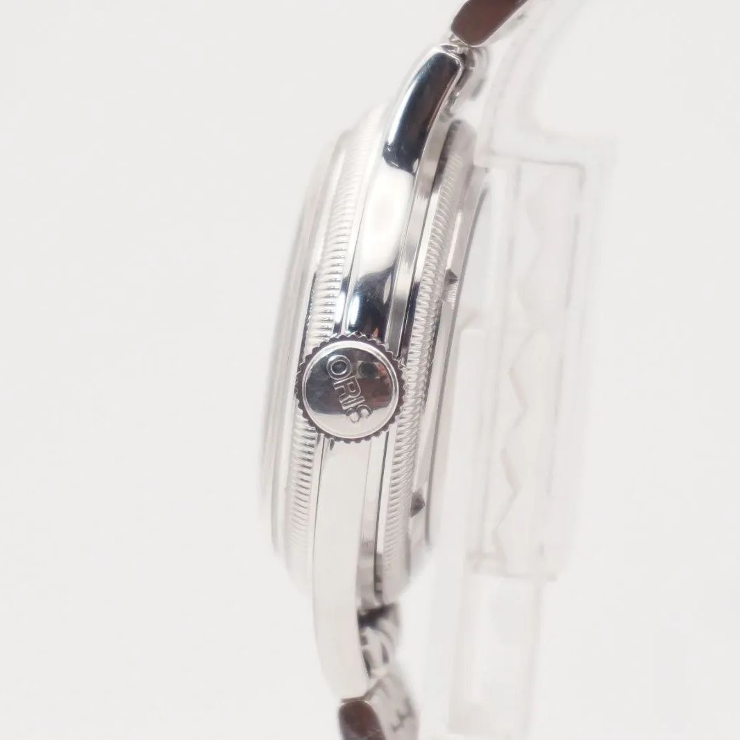 ⭐ORIS 7400B ポインターデイト 17石 自動巻 スイス製 シルバー