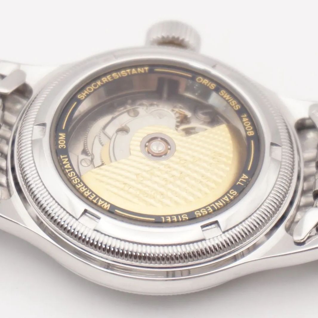 ⭐ORIS 7400B ポインターデイト 17石 自動巻 スイス製 シルバー