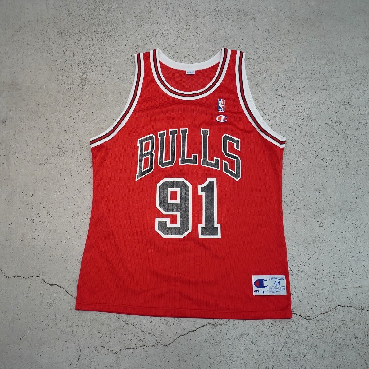 Champion チャンピオン 製 NBA シカゴ ブルズ デニス ロッドマン