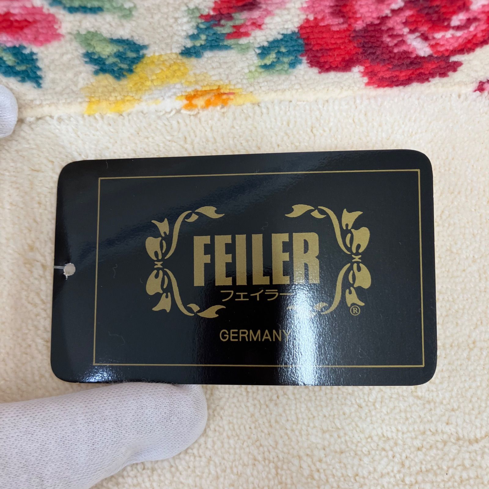 Y5770 【美品】 FEILER フェイラー タグ付き マット 玄関マット 