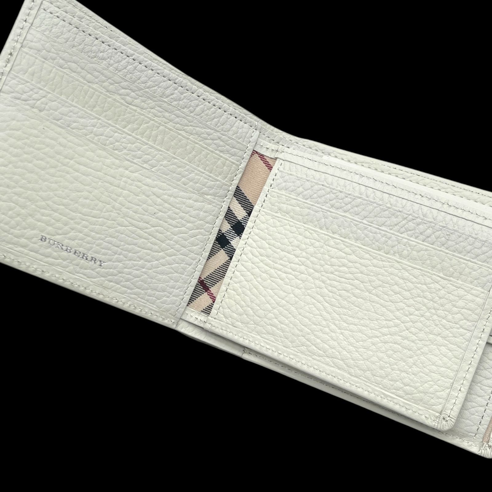 美品 BURBERRY バーバリー 二つ折り財布 コインケース お札入れ