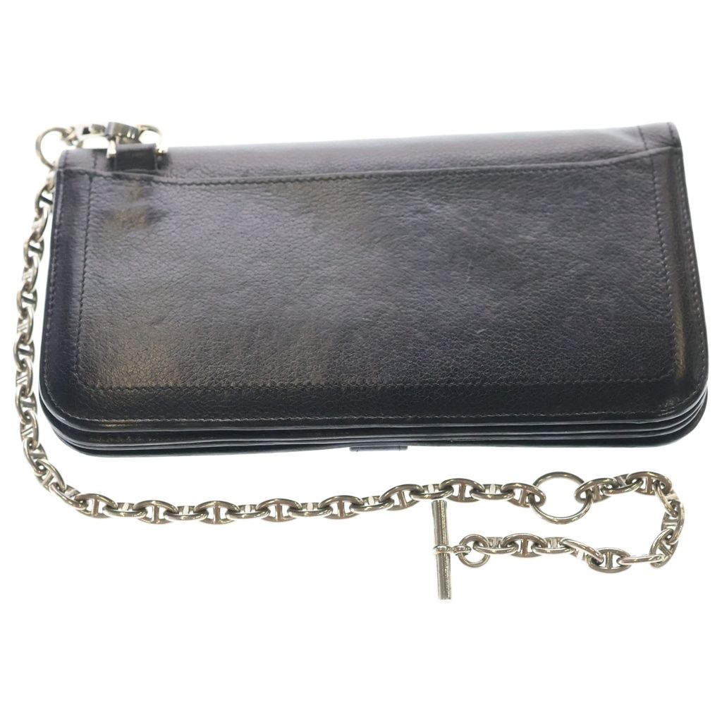 HERMES (エルメス) バイカーチェーン チェーン付きウォレット 二つ折り