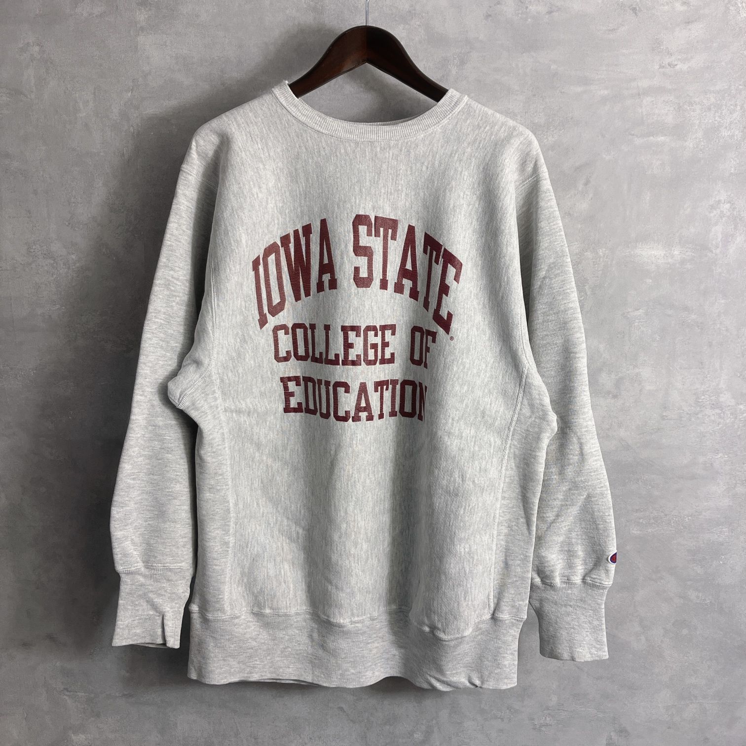 90s-00s CHAMPION リバースウィーブ ﾞIOWA STATEﾞ カレッジロゴ